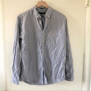 Tommy Hilfiger Striped 80s 2 Ply Button Down Shirt
